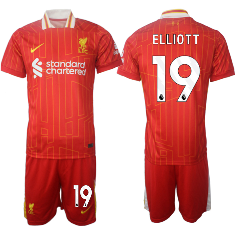 Men 2024-2025 Club Liverpool home red #19 Soccer Jersey->liverpool jersey->Soccer Club Jersey